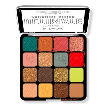 палитра теней ultimate color shadow palette paradise shock