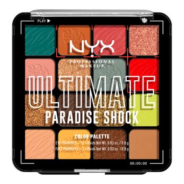 Палитра теней Ultimate Color Shadow Palette Paradise Shock — миниатюра 7